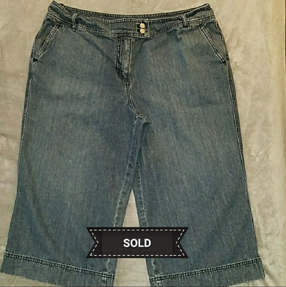 Cropped Blue Jeans Sz. 16